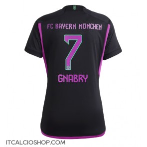 Bayern Munich Serge Gnabry #7 Seconda Maglia Femmina 2023-24 Manica Corta